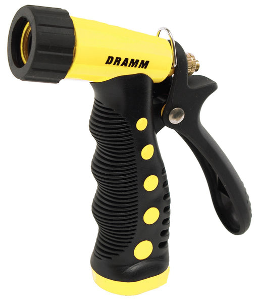 Pistola pulverizadora premium Dramm 60-12723 de 6" de color amarillo con empuñadura aislada