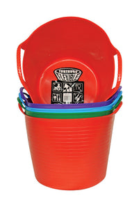 Red Gorilla 3.7 gal. Plastic Flexible Tub Round (Pack of 5)
