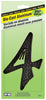 Hy-Ko 3-1/2 in. Black Aluminum Number 4 Nail-On 1 pc. (Pack of 10)