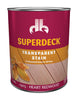 Superdeck Transparent Satin Heart Redwood Oil Wood Stain 1 qt. (Pack of 6)