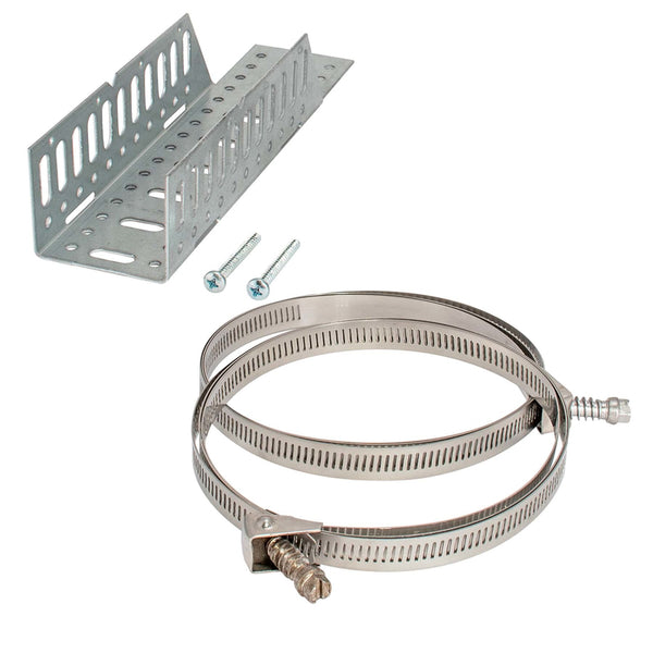 Eastman Silver Steel Mounting Dishwasher Bracket Set 22 Ga. 2 in