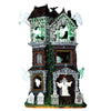Lemax  Ghostly Lighted Building  Lighted Yellow  Halloween Decoration  12.8 in. H x 10-1/4 in. W