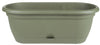 Bloem Lucca 7.5 in. H X 18 in. W X 9.13 in. D Plastic Rolled Rim Window Box Living Green