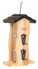 Nature's Way Wild Bird and Finch 2 qt Cedar Vertical Wave Bird Feeder 6 ports (Pack of 4).