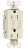 Pass & Seymour  15 amps 125 volt Almond  GFCI Outlet  5-15R  1 pk