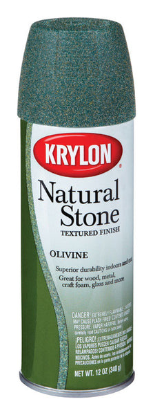 Pintura en aerosol texturizada de olivino de Krylon, 12 oz (paquete de 6)