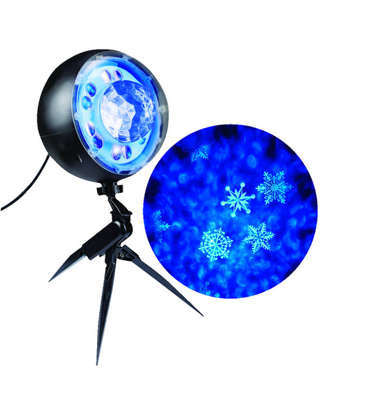 Gemmy Whirl-A-Motion Light Show Snowflurry LED Light Blue/White