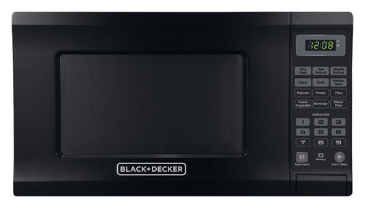 Black and Decker  0.7 cu. ft. Black  Microwave  700 watts