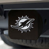NFL - Miami Dolphins  Black Metal Hitch Cover