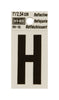 Hy-Ko 1 in. Reflective Black Vinyl Letter H Self-Adhesive 1 pc. (Pack of 10)