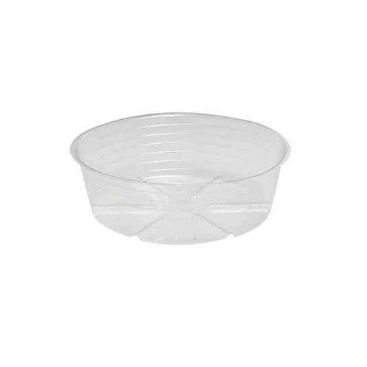 Bond CVS008DL 8" Deep Dish Clear Plastic Saucers (Pack of 25)