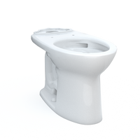 TOTO® Drake® Elongated TORNADO FLUSH® Toilet Bowl with CEFIONTECT®, Cotton White - C776CEG#01