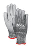 HandMaster  Max Defense  Men's  Indoor/Outdoor  Polyurethane  Cut Resistant  Work Gloves  Black/Gray
