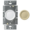 Lutron White 120V 600W 1-Pole Push Rotary Dimmer