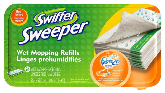 Swiffer 37688 Citrus & Light® Scent Swiffer Sweeper® Wet Mop Refills