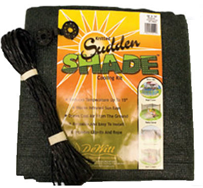 Sudden Shade Fabric, 12 x 12-Ft., Black