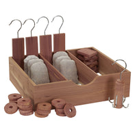 Household Essentials Cedar Fresh Wood Hanging Shoe Organizer