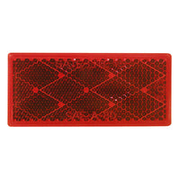 Peterson Quick-Mount Red Rectangular Reflector 12 pk