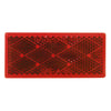 Peterson Quick-Mount Red Rectangular Reflector 12 pk