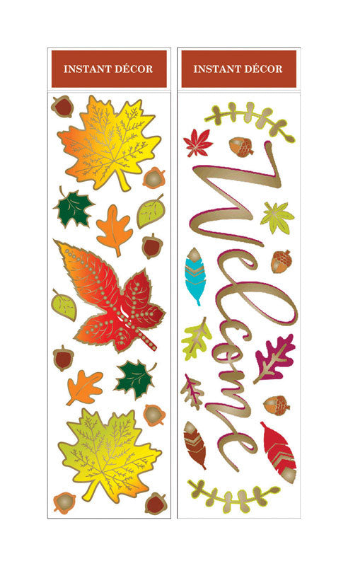 Impact Innovations Bling Clings Fall Decoration 21 in. H x 3/16 in. W 24 pc. (Pack of 24)