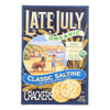 Late July Snacks Organic Round Saltine Crackers - Classic - 6 oz.