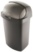 Rubbermaid FG4A1500LTBRZ 52 Qt Bronze Roll Top Waste Can
