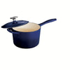 2.5 Qt Enameled Cast-Iron Series 1000 Covered Sauce Pan - Gradated Cobalt