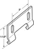 Prime-Line 7.35 in. H X 1-1/2 in. W Gray Frameless Shower Door Bottom Guide