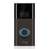 Ring Satin Nickel Multicolored Metal/Plastic Wireless Video Doorbell