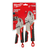 Milwaukee  Torque Lock  7 and 10 in. Forged Alloy Steel  Curved Jaw  Pliers Set