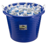 Rope-Handle Utility Tub, Blue, 17-Gal. (Pack of 8)