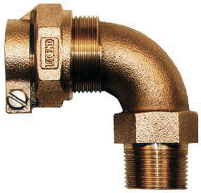 Codo de servicio de agua, sin plomo, CTS PAK x MIP, 3/4 pulg.