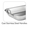 18.75 in Prima Stainless Steel Roasting Pan - Includes Basting Rack