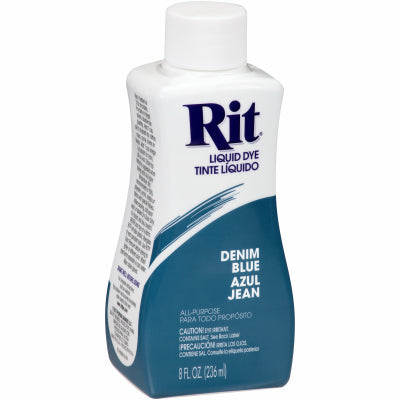 Rit 88360 8 Oz Denim Blue Liquid Dye (Pack of 12)