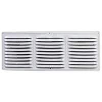 MaxxAir 6 in. H X 16 in. W White Aluminum Continuous Soffit Vent