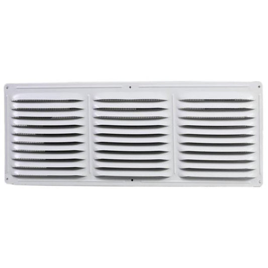 MaxxAir 6 in. H X 16 in. W White Aluminum Continuous Soffit Vent