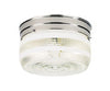 Bel Air Lighting Charcoal Drum 5 in. H X 8.75 in. W X 8.75 in. L Polished Chrome Silver Ceiling Fixt