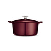 5.5 Qt Enameled Cast-Iron Series 1000 Covered Round Dutch Oven - Majolica Red