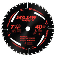 SKIL 7-1/4 in. D X 5/8 in. Titanium/Carbide Circular Saw Blade 40 teeth 1 pk
