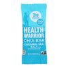 Health Warrior Chia Bar - Caramel Sea Salt - Case of 15 - .88 oz