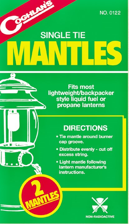 Coghlans 0122 Single Tie Universal Lantern 2 Count Mantles