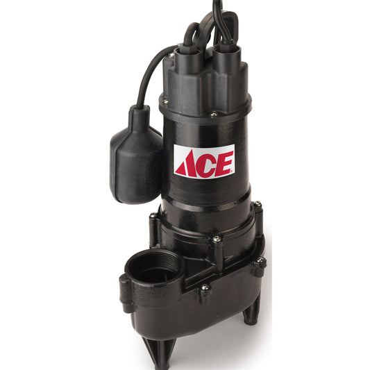Ace 1/2 HP 3600 gph Cast Iron Tethered Float Sewage Pump