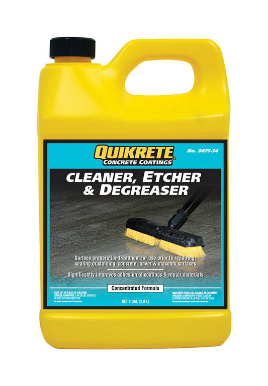 Quikrete Minimal Scent Etcher and Degreaser 1 gal. Liquid (Pack of 4)