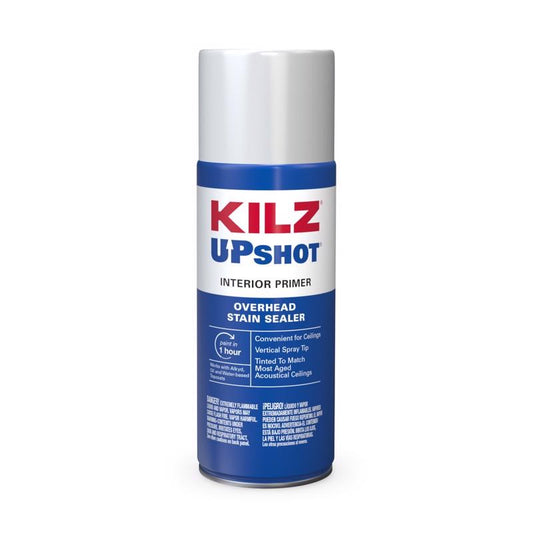 KILZ Up Shot White Flat Oil-Based Primer and Sealer 10 oz. (Pack of 12)