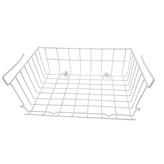 Homz  7 in. H x 10-13/32 in. W x 16 in. L White  Stacking Basket