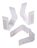 Kwik Clip Plastic White Non-Electric Light Hanger Clips Accessory 2 H x 2 W in.