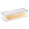 iDesign 2.6 Clear Storage Box 3 in. H X 13.3 in. W Stackable