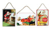 Open Road Brands  Coca Cola  5 in. H x 0.125 in. W x 3.5 in. L Metal  Santa Sign (Pack of 9)
