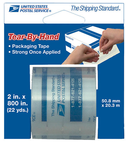 Lepages 83726 2" X 800" Tear By Hand USPS Packing Tape