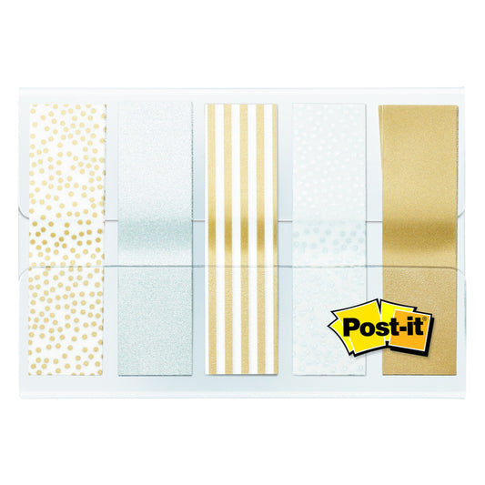 3M Post-it .47 in. W X 1.7 in. L Assorted Standard Flag 1 pad